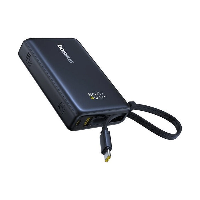 Внешний аккумулятор Baseus Picogo PPPG-1W45C Digital Display Power Bank 45W 10000mAh (черный). Фото3