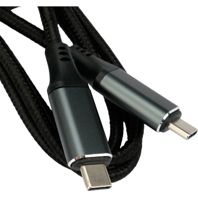 Кабель Cablexpert USB Type-C - USB Type-C CC-USB4-CMCM-BR-1M (1 м, черный). Фото2