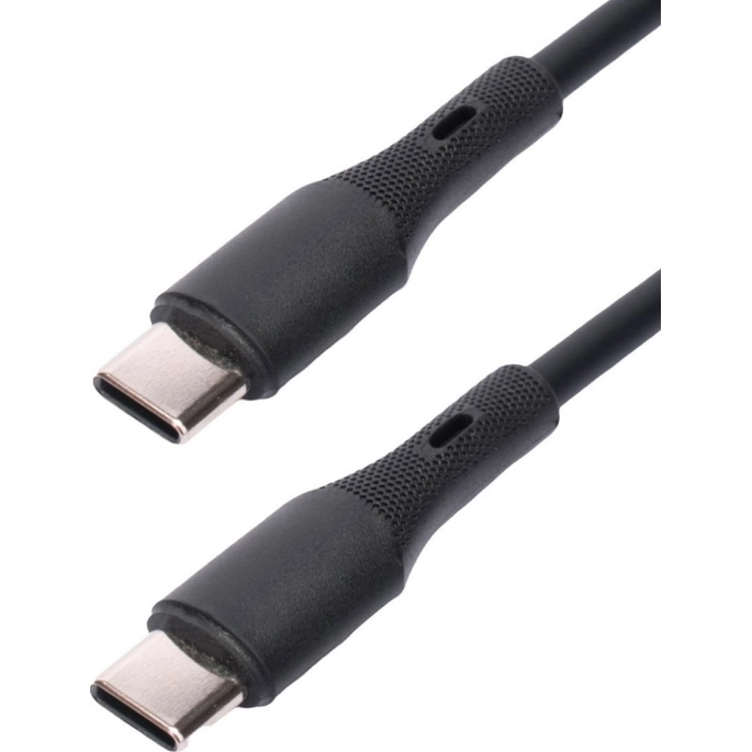 Кабель Cablexpert CC-USB2S-CMCM-1M-BK USB Type-C - USB Type-C (1 м, черный). Фото3