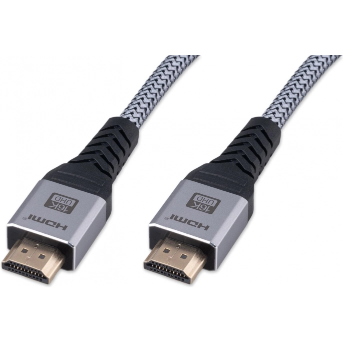 Кабель Cablexpert CCP-HDMI16K-1M HDMI - HDMI (1 м, серый). Фото3