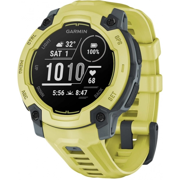 Умные часы Garmin Instinct E 45 мм (электрик лайм). Фото1