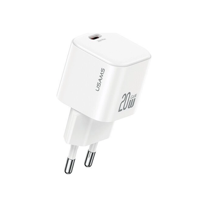 Сетевое зарядное Usams CC260 20W GaN (белый). Фото1