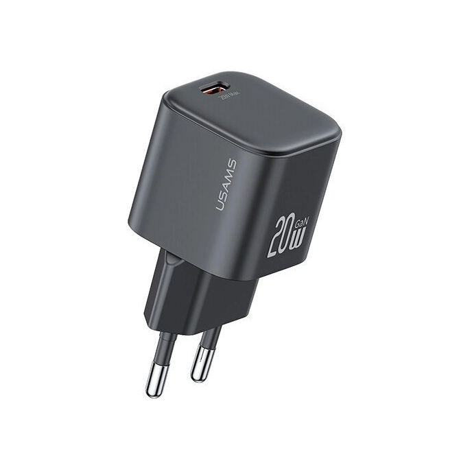 Сетевое зарядное Usams CC260 20W GaN (черный). Фото3