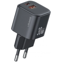 Сетевое зарядное Usams CC263 30W GaN (черный)