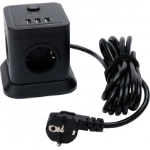 Сетевой фильтр Cablexpert TWR-4-U3-B-3