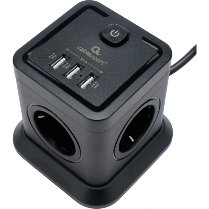 Сетевой фильтр Cablexpert TWR-4-U3-B-3. Фото3