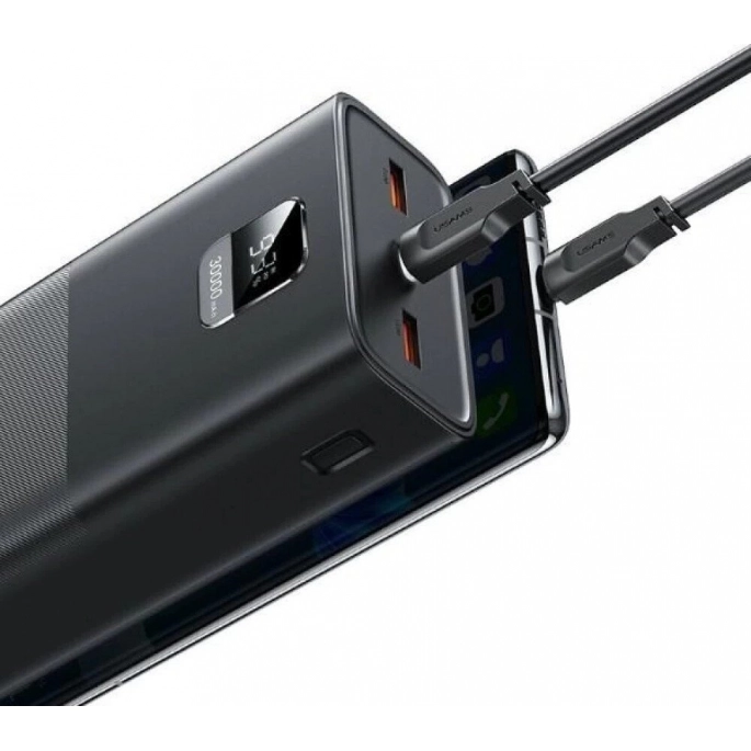 Внешний аккумулятор Usams CD185 PB68 30000mAh (черный). Фото2