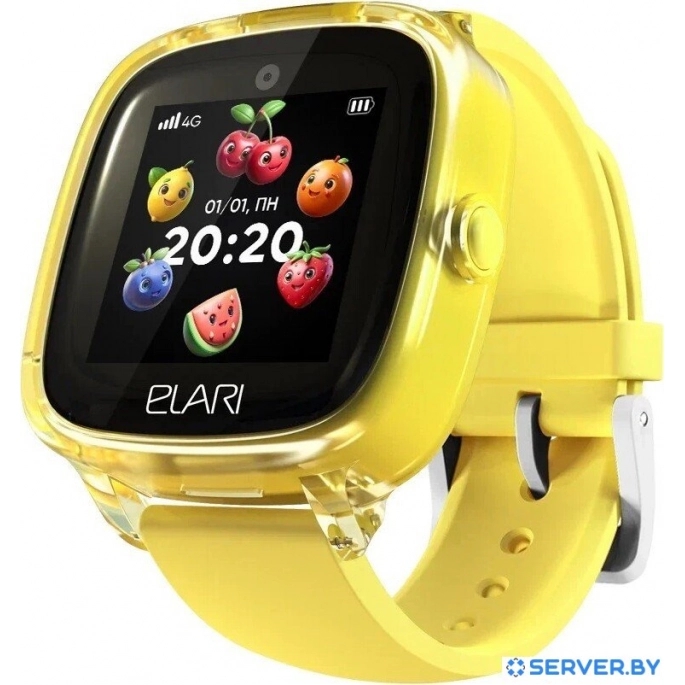 Детские умные часы Elari KidPhone Fresh 4G (желтый). Фото1