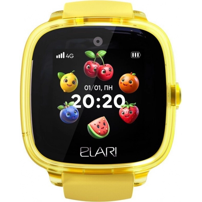 Детские умные часы Elari KidPhone Fresh 4G (желтый). Фото3