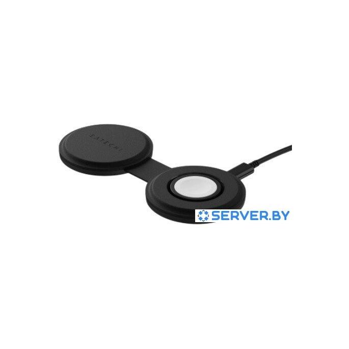 Беспроводное зарядное Satechi OntheGo 2-in-1 Charger ST-QTG21K (черный). Фото1