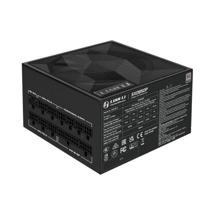 Блок питания Lian Li SX Platinum 850 G9P.SX0850P.B000.RU. Фото2