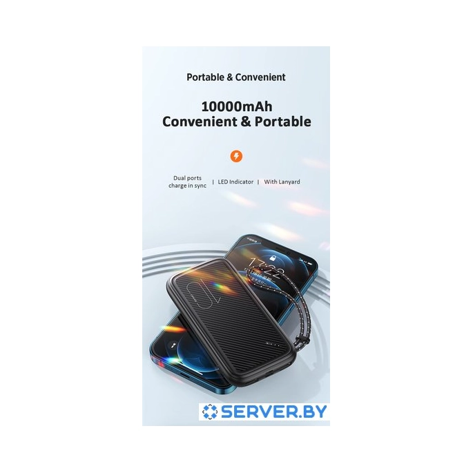 Внешний аккумулятор Usams US-CD150 PB56 10000mAh (белый). Фото3
