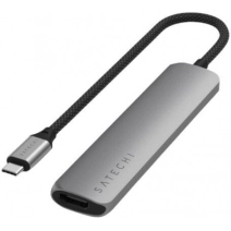 Док-станция Satechi 6-in-1 USB-C Slim Multiport Adapter ST-P6SM (серый)