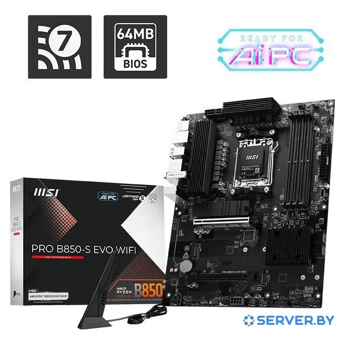 Материнская плата MSI Pro B850-S Evo WiFi. Фото6