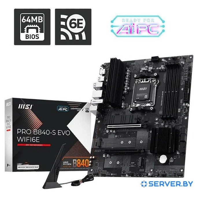 Материнская плата MSI Pro B840-S Evo WiFi6E. Фото5