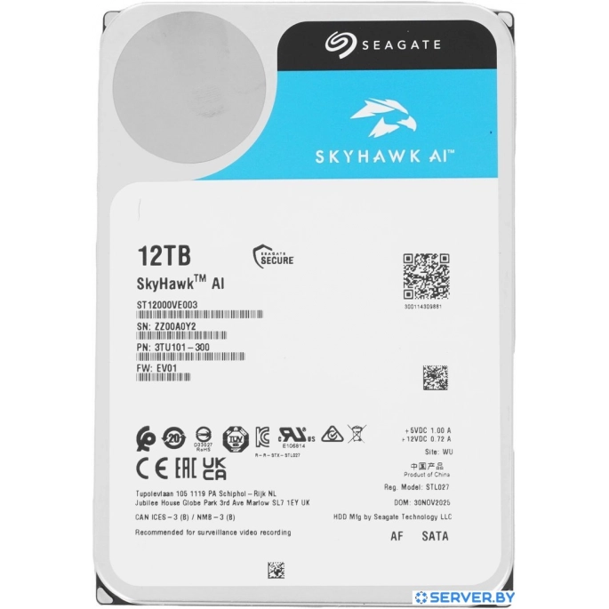 Жесткий диск Seagate SkyHawk AI 12TB ST12000VE003. Фото1