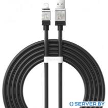 Кабель Baseus CoolPlay Series Fast Charging Cable 2.4A USB Type-A - Lightning (2 м, черный)