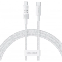 Кабель Baseus Gem Fast-Charging Data 100W USB Type-C - USB Type-C (1 м, белый)