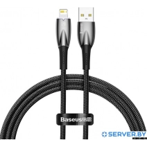 Кабель Baseus Glimmer Series Fast Charging Data Cable USB Type-A - Lightning 2.4A CADH000301 (2 м, черный)