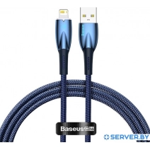 Кабель Baseus Glimmer Series Fast Charging Data Cable USB Type-A - Lightning 2.4A CADH000303 (2 м, синий)