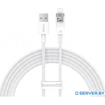 Кабель Baseus Explorer Series Fast Charging Cable with Smart Temperature Control 2.4A USB Type-A - Lightning (2 м, белый)