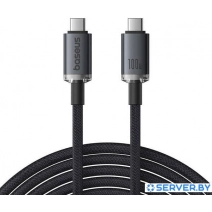 Кабель Baseus Crystal Shine USB3.2 Full-Featured Fast-Charging 100W USB Type-C - USB Type-C (1.5 м, черный)