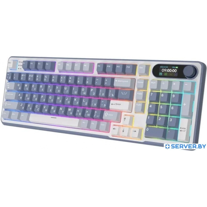 Клавиатура Royal Kludge RK-S98 RGB Ocean Blue (RK Cream). Фото3