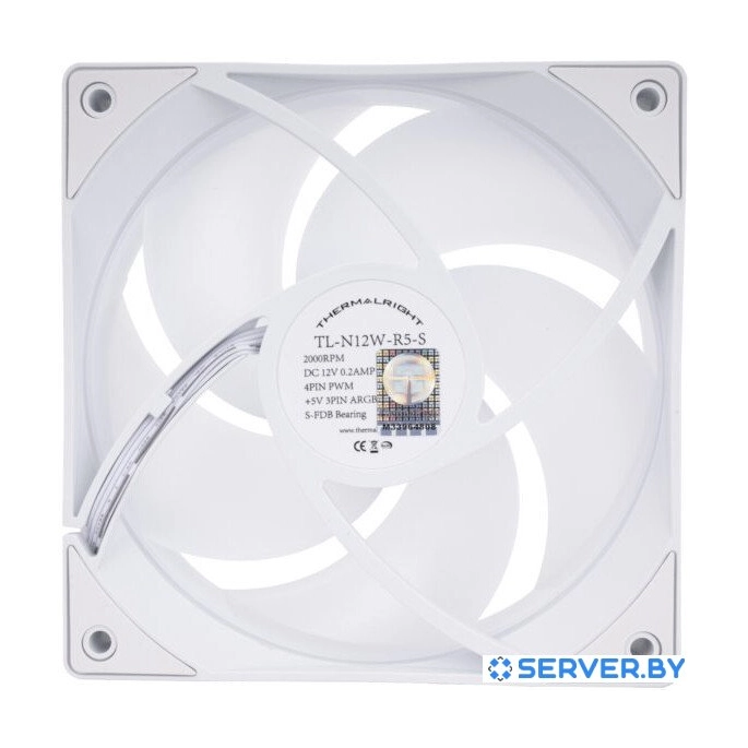 Вентилятор для корпуса Thermalright TL-N12W-R5-S (белый). Фото2