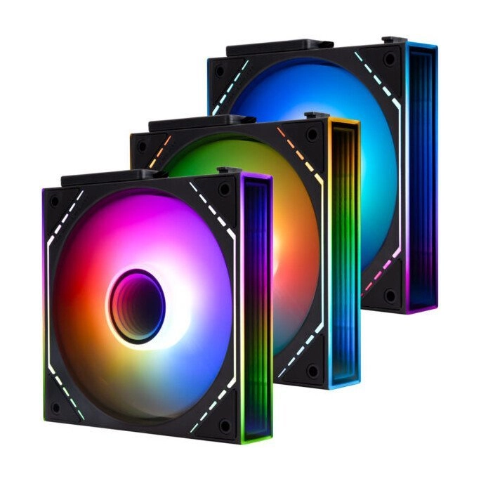 Комплект вентиляторов для корпуса Thermalright TL-M12Q-S X3 (черный). Фото3