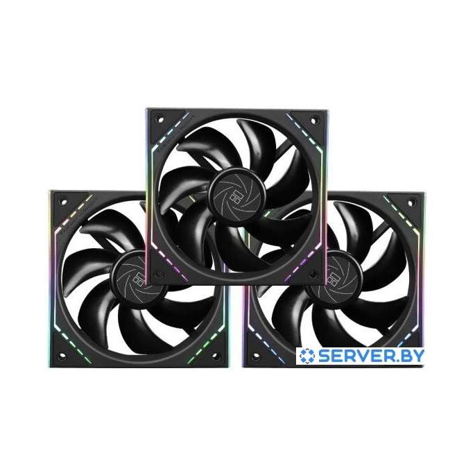 Комплект вентиляторов для корпуса Thermalright TL-M12 X3 (черный). Фото1