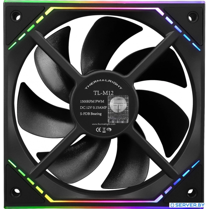 Комплект вентиляторов для корпуса Thermalright TL-M12 X3 (черный). Фото5