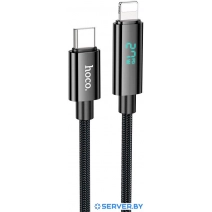 Кабель Hoco U125 USB Type-C - Lightning (1.2 м, черный)