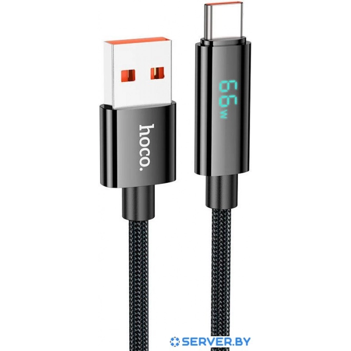 Кабель Hoco U125 USB Type-A - USB Type-C (1.2 м, черный). Фото1