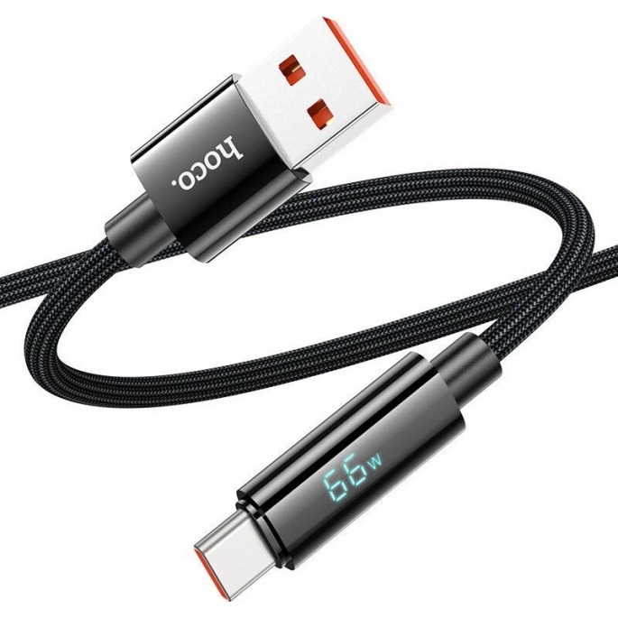 Кабель Hoco U125 USB Type-A - USB Type-C (1.2 м, черный). Фото3