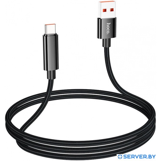 Кабель Hoco U125 USB Type-A - USB Type-C (1.2 м, черный). Фото4
