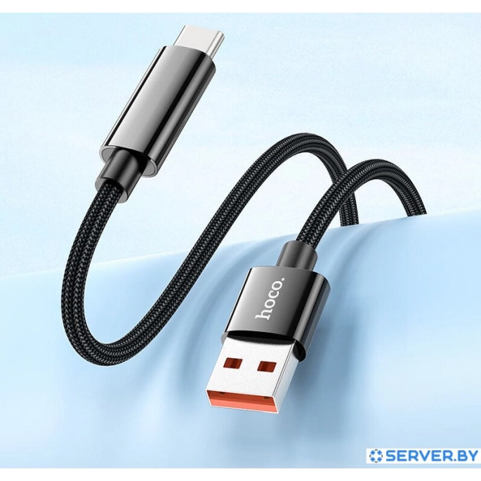 Кабель Hoco U125 USB Type-A - USB Type-C (1.2 м, черный). Фото5