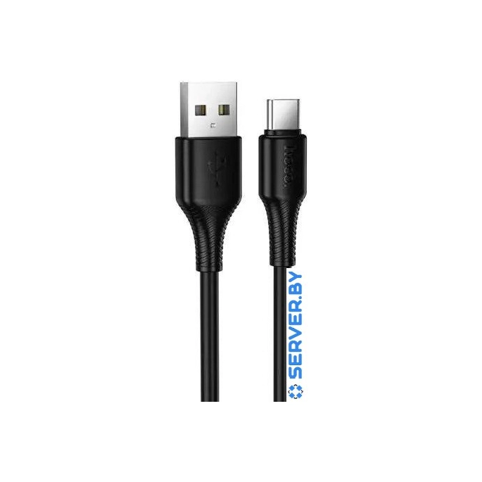 Кабель Hoco X120 USB Type-A - USB Type-C (1 м, черный). Фото1