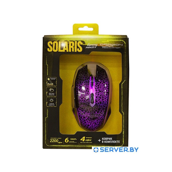 Мышь + коврик QUMO Dragon War Solaris M10. Фото3