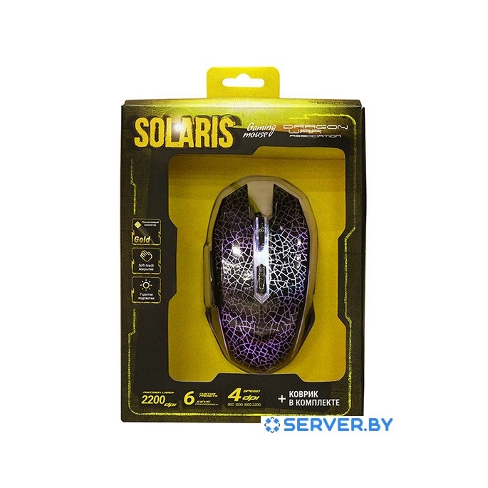 Мышь + коврик QUMO Dragon War Solaris M10. Фото4