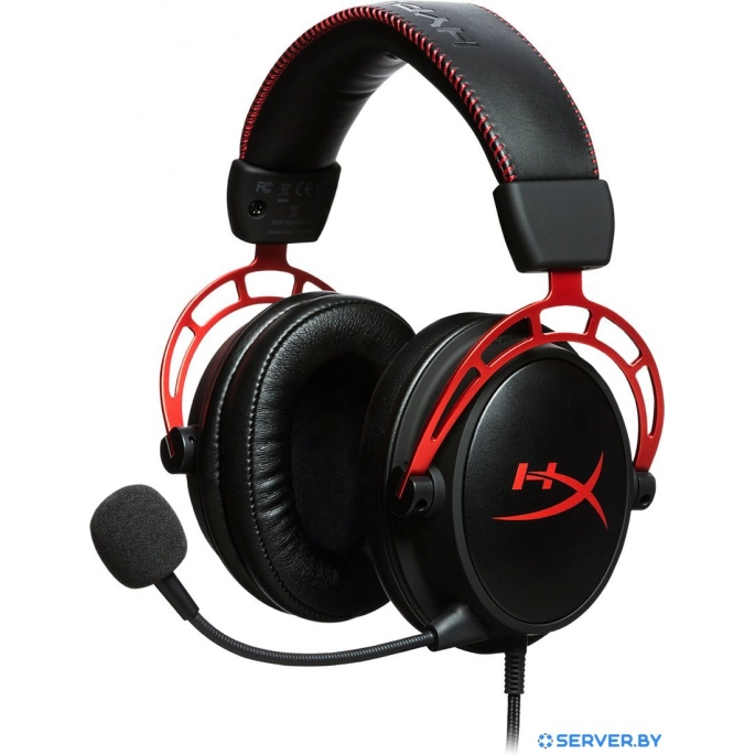 Наушники HyperX Cloud Alpha (черный/красный). Фото1