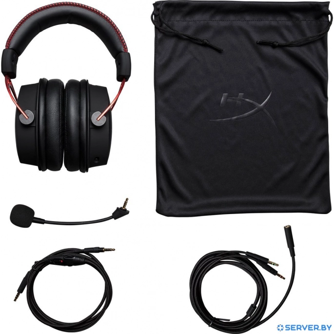 Наушники HyperX Cloud Alpha (черный/красный). Фото6