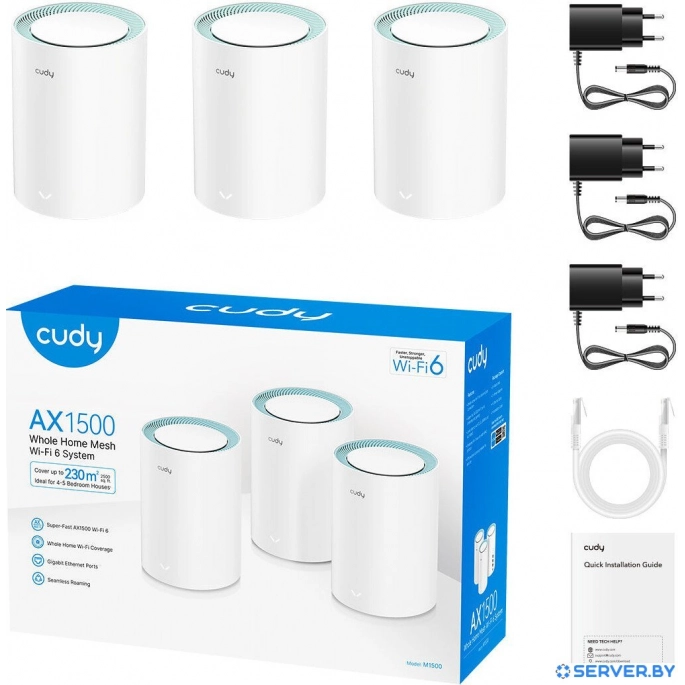 Wi-Fi система Cudy M1500 1.0 (3-Pack). Фото3