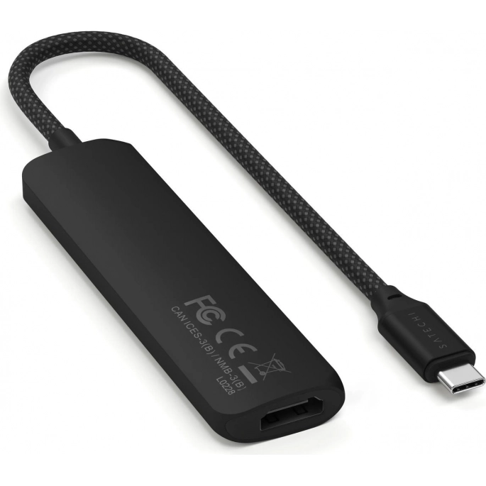 Док-станция Satechi 4-in-1 USB-C Slim Multiport Adapter 4K ST-P4SK (черный). Фото3