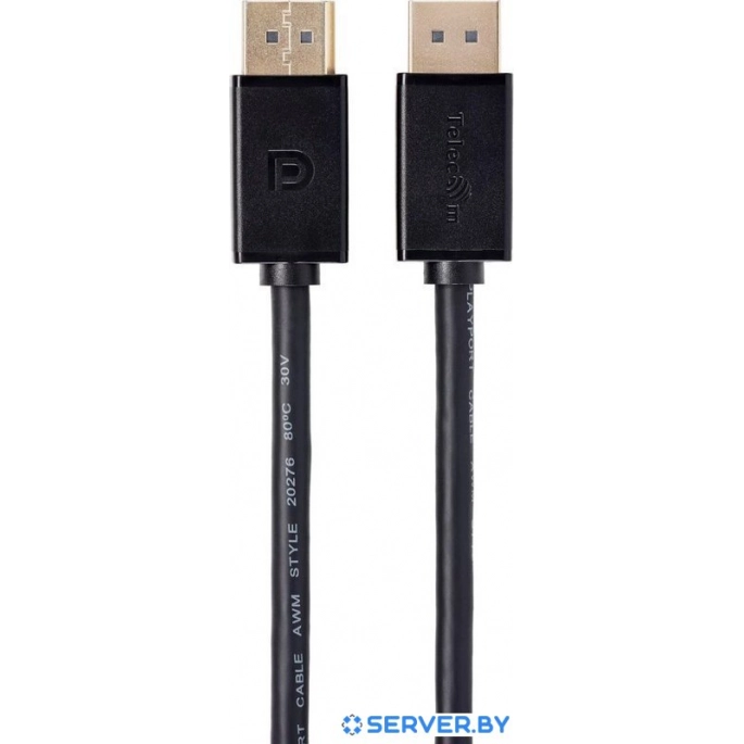 Кабель Telecom TCG715-2M DisplayPort - DisplayPort (2 м, черный). Фото3