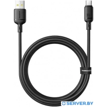 Кабель Baseus Silky Series Fast Charging Cable USB to Type-C 100W (2 м, черный)
