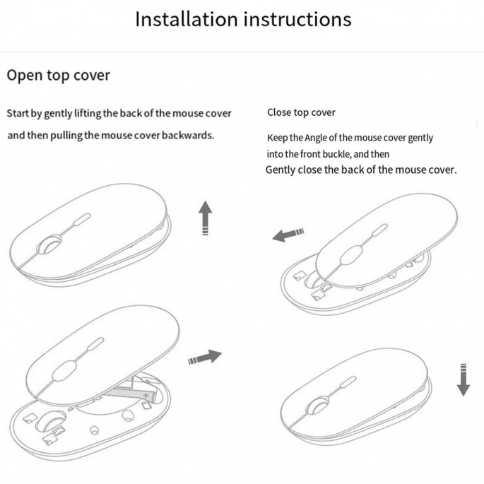 Мышь Xiaomi Portable Mouse 3 XMBXSB01YM (черный, китайская версия). Фото4