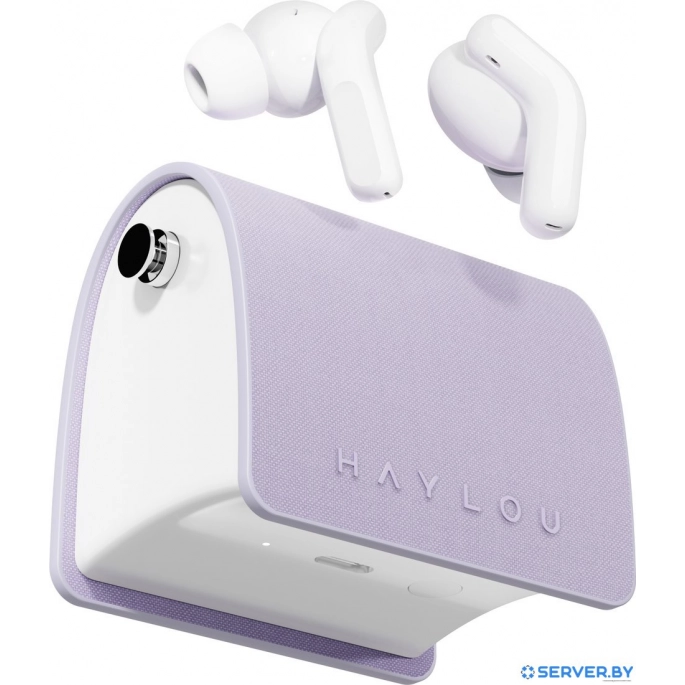 Наушники Haylou T87 Lady Bag (белый/фиолетовый). Фото1