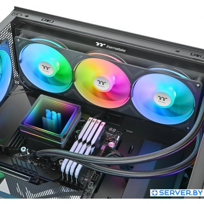 Система жидкостного охлаждения для процессора Thermaltake TH360 V3 ARGB Sync CL-W466-PL12SW-A. Фото5