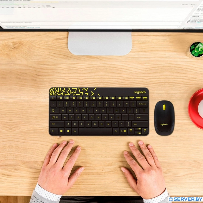 Офисный набор Logitech MK240 Nano 920-008198 (черный). Фото4
