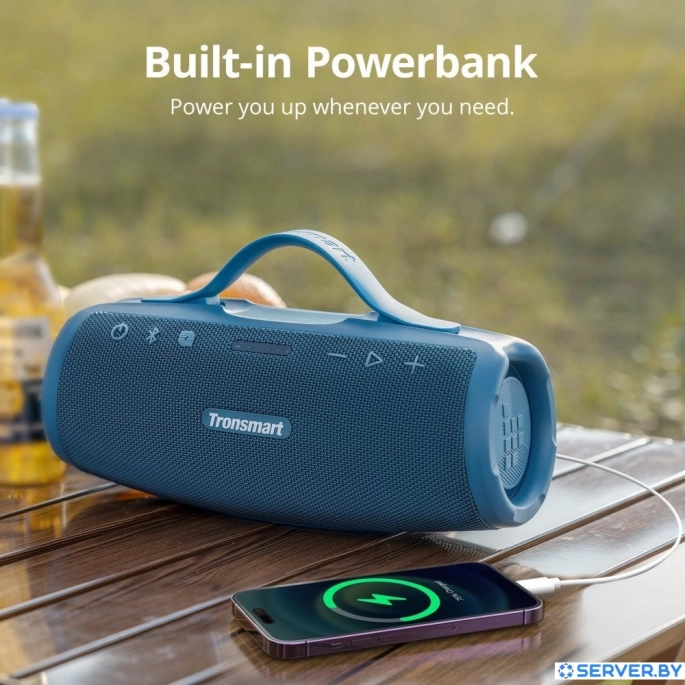 Беспроводная колонка Tronsmart Mirtune S100 (синий). Фото5